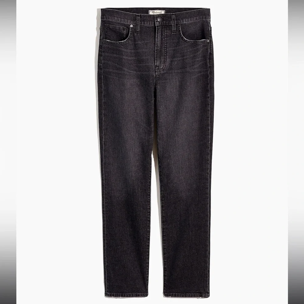 Madewell The Perfect Vintage Crop Jean in Sumner Wash Black High Rise Size 26